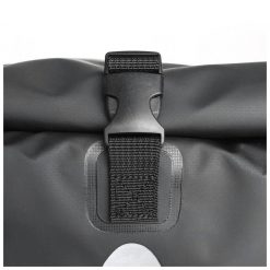 Gepäckträgertasche LYNY in SCHWARZ TARPAULIN mit Befestigungshaken und Rie