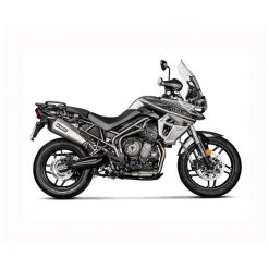Auspuff AKRAPOVIC BLACK-LINE (SLIP-ON) in TITAN mit CARBON-ENDCAP zu Trium