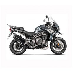 Auspuff AKRAPOVIC SLIP-ON in TITAN mit CARBON-ENDCAP zu Triumph (CH Homolo