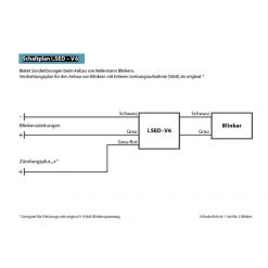 Leistungswiderstand Kellermann (Paar) i.SED 6V benötigt für 12V Blinker fü