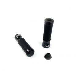 Griffe LSL (Paar) STYLE (Ø 22 x 125mm) aus Alu in SCHWARZ/SCHWARZ (offen)