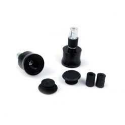 Lenkerendzapfen LSL (Paar) STYLE in SCHWARZ aus ALU (Ø 35 x 28mm) 85gr