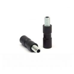 Blinkerverlängerung LSL (Paar) UNIVERSAL in SCHWARZ M10x1.25 x 70mm, Ausse