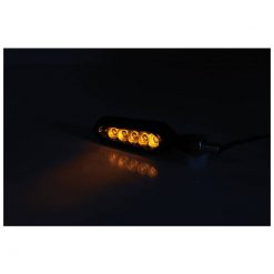 Blinker SHIN YO (Paar) SORA - Laufeffekt 6x LED in SCHWARZ verspiegeltes G