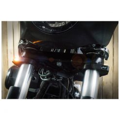 Blinker HeinzBikes (Paar) ZC-LINE MICRO aus ALU mit LED in SCHWARZ für Gab