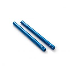 Lenkerstummel LSL (Paar) Ø 22mm aus Alu in BLAU zu Standrohrschellen (CH-H