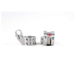 Standrohrschellen LSL (Paar) Sport-Match Offset-High aus Alu in SILBER (An