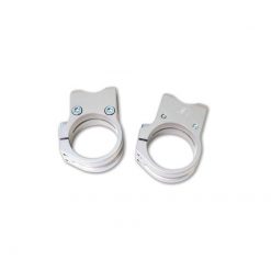 Standrohrschellen LSL (Paar) Sport-Match aus Alu in SILBER (Anschluss: Ø 3