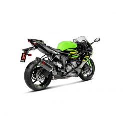 Auspuff AKRAPOVIC SLIP-ON in TITAN mit CARBON-ENDCAP zu Kawasaki (CH Homol