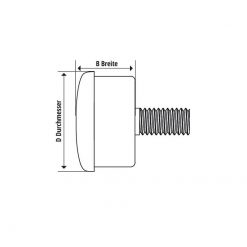 Blinker SHIN YO (Paar) DISC MICRO mit LED GETOENT zum schrauben M6x16 (Ø 3