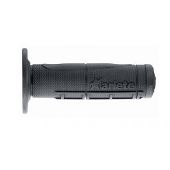 Griffe ARIETE (Paar) CROSS - HALF WAFFLE (Ø 22 x 115mm) SOFT in GRAU (gesc