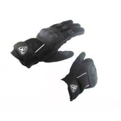 Handschuhe XBIKE (Paar) HI PRO elastisch in Schwarz mit Kevlar Verstärkung