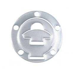 Tankcap- Protektor PRINT in CARBON-LOOK SILBER (104.3 x 104.3mm) zu Ducati