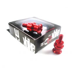 Ständeraufnahme XBIKE (Paar) in ROT zu Suzuki/Honda/BMW mit Gewinde M8 x 1