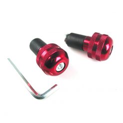 Lenkerendzapfen (rund-zylindrisch-gerillt 2) XBIKE aus Alu in ROT (Ø 17.5