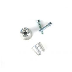 Lenkerendzapfen XBIKE in SILBER zu Suzuki GSXR 600/750/1000ccm mit Gewinde