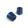 Lenkerendzapfen XBIKE in BLAU zu Kawasaki ZX6R/9R/Z750/Z1000/ER6N mit Gewi