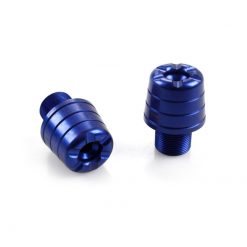 Lenkerendzapfen XBIKE in BLAU zu Kawasaki ZX10R mit Gewinde M17