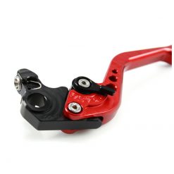 Kupplungshebel PAZZO RACING STARR - KURZ in rot / Versteller in schwarz (CH