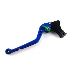 Kupplungshebel PAZZO RACING STARR - LANG in blau / Versteller in grün (CH-