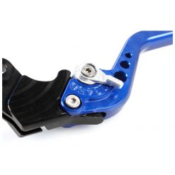 Kupplungshebel PAZZO RACING STARR - LANG in blau / Versteller in silber (CH