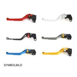 Kupplungshebel PAZZO RACING STARR - LANG in gold / Versteller in titan (CH-