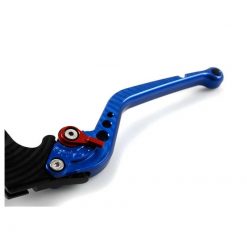 Bremshebel PAZZO RACING STARR - LANG in blau / Versteller in rot (CH- Homo