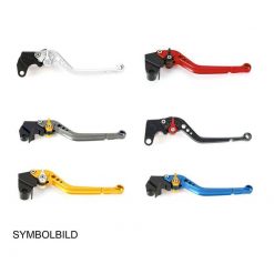 Bremshebel PAZZO RACING STARR - LANG in titan / Versteller in silber (CH-