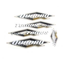 Sticker-Set TOMOS Quadro in scwarz-weiss-gold