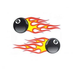 Sticker 4R Flaming-8 (10 x 12cm)
