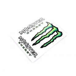 Sticker-Set 4R MONSTER ENERGY (9 x 12cm) in Weiss