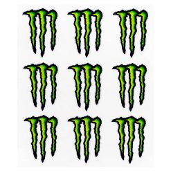 Sticker-Set 4R MONSTER ENERGY (14 x 16cm) in Weiss