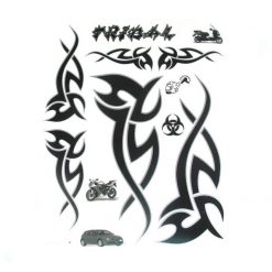 Sticker-Set 4R TRIBAL III (20 x 24cm) in schwarz