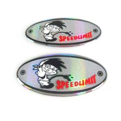 Sticker 4R (Paar) 3D MOTO SPORT OVAL Speedlimit