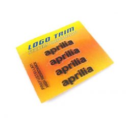 Logo-Trim 4R APRILIA (4er Set) mit 3M Technologie in SCHWARZ-METALLIC