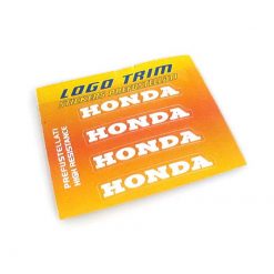 Logo-Trim 4R HONDA (4er Set) mit 3M Technologie in WEISS