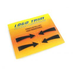 Logo-Trim 4R INDICATOR (4er Set) mit 3M Technologie in SCHWARZ-METALLIC