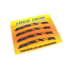 Logo-Trim 4R GSX-R (4er Set) mit 3M Technologie in SCHWARZ-METALLIC