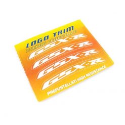 Logo-Trim 4R GSX-R (4er Set) mit 3M Technologie in WEISS