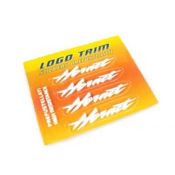 Logo-Trim 4R HORNET (4er Set) mit 3M Technologie in WEISS