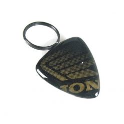 Schlüsselanhänger 4R 3D KEY SHIELD in GLITER-GOLD mit HONDA Logo