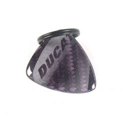 Schlüsselanhänger 4R 3D KEY SHIELD in CARBON-SILBER mit DUCATI Logo