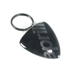 Schlüsselanhänger 4R 3D KEY SHIELD in GLITER-SILBER mit APRILIA Logo
