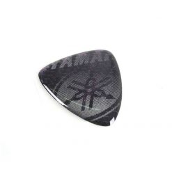 Sticker 4R 3D BIKE SHIELD in HI-LUX-SILBER (40 x 35/10mm) mit YAMAHA Logo