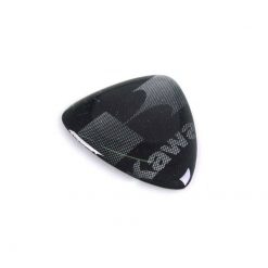 Sticker 4R 3D BIKE SHIELD in GLITER-SILBER (40 x 35/10mm) mit KAWASAKI Log