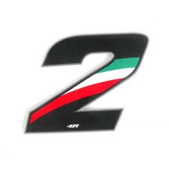 Sticker 4R RACING Nr.: 2 Italy-farben (100 x 140mm)
