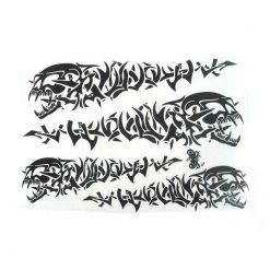Sticker-Set 4R GOTHIC SKULL (35 x 25cm) in schwarz