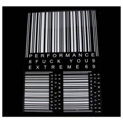 Sticker-Set 4R SPORT CODE (Set à 3 Stück) in WEISS (35 x 25cm)