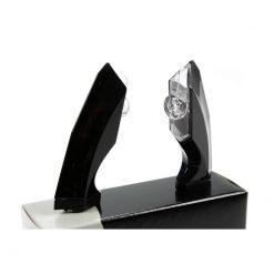 Blinker BKR (Paar) BLADE EYE-SHOT in SCHWARZ mit LED (Metallgehäuse) E-Hom