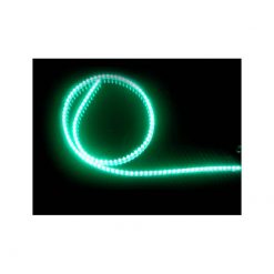 LED-Silikonband XENON (60cm) mit 15 GRÜNEN grossen SMD-LED (Band in Schwar